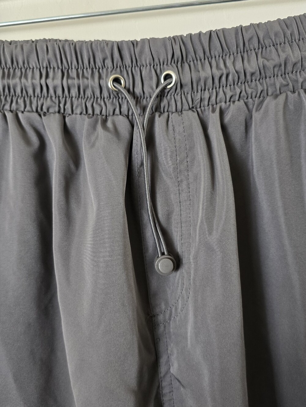 Charcoal Gray Cargo Jogger Pants Drawstring Utility Hiking Travel Outdoor L - Picture 5 of 15